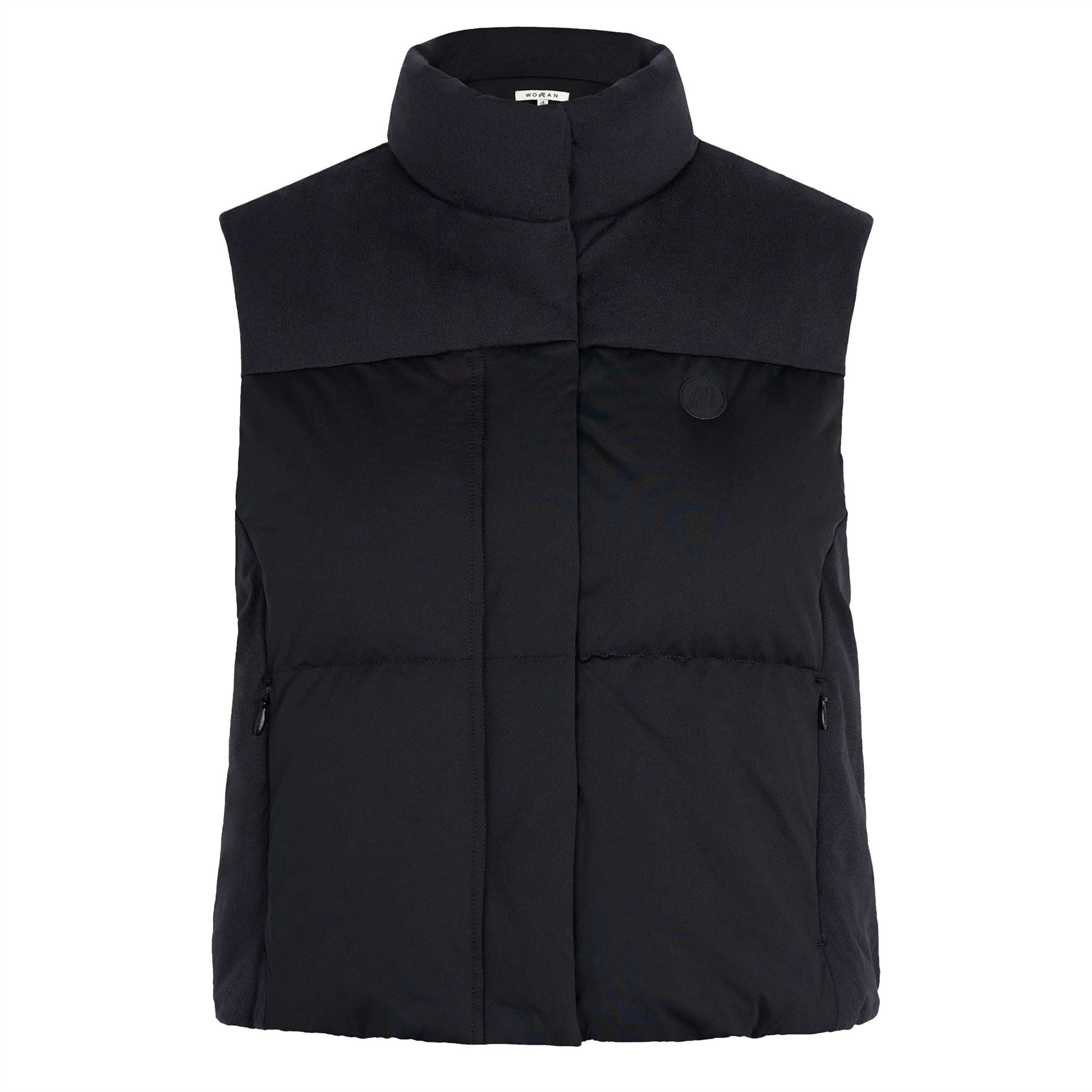 Womens Ines Puffer Vest Black