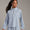 Womens Mirage Quarter Zip Windbreaker Blue Dawn
