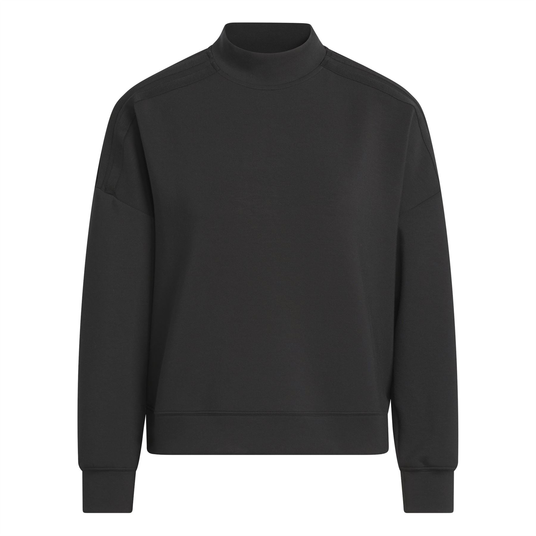 Womens Beyond The Course Spacer Mock Layer Sweatshirt Black
