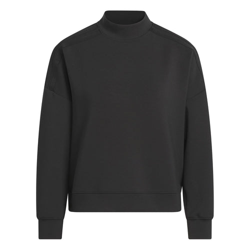 Womens Beyond The Course Spacer Mock Layer Sweatshirt Black