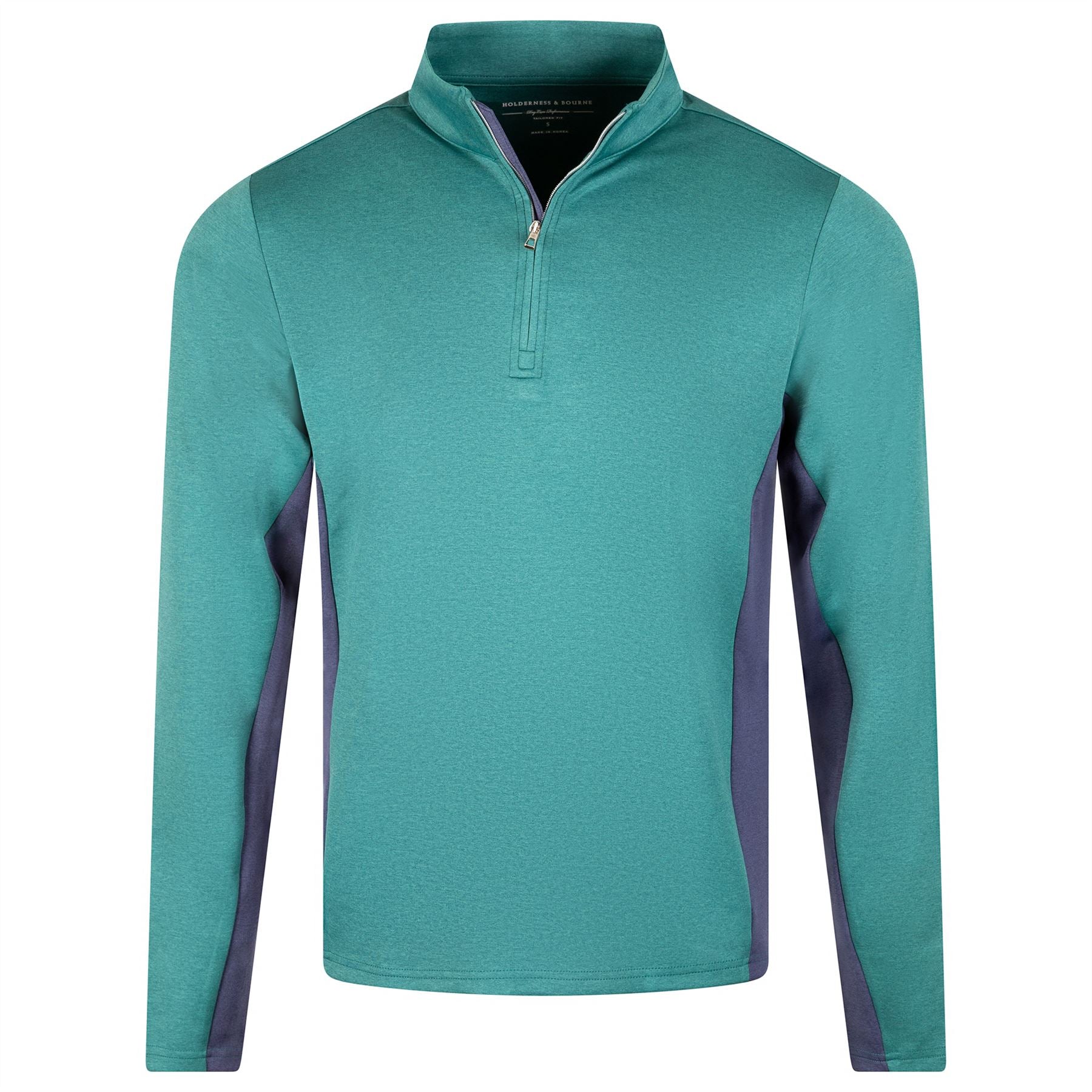 The Brady Quarter Zip Pullover Pine/Navy