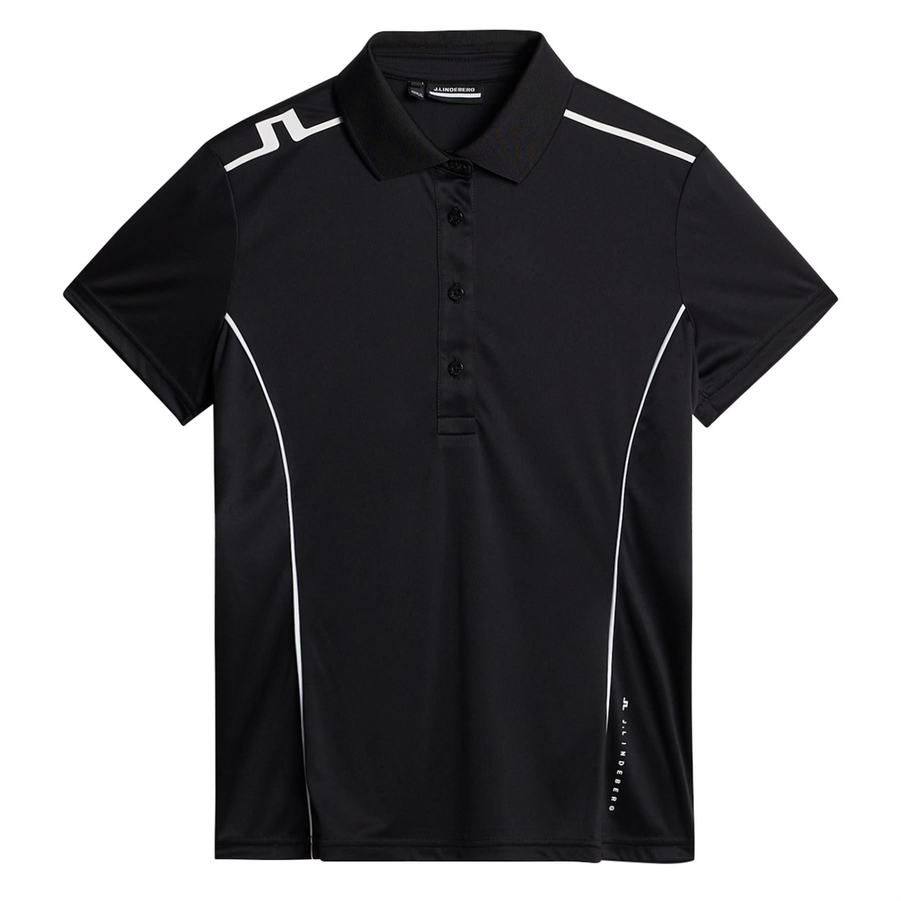 Womens Leyla Biograde Jersey Polo Black