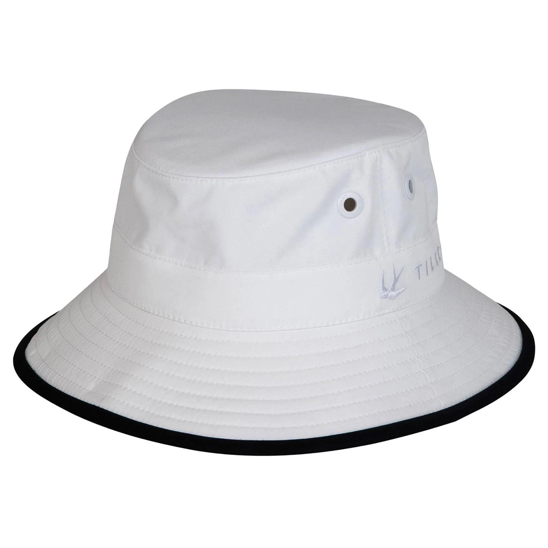 Womens Tilley Wide Brim Bucket Hat White/Black