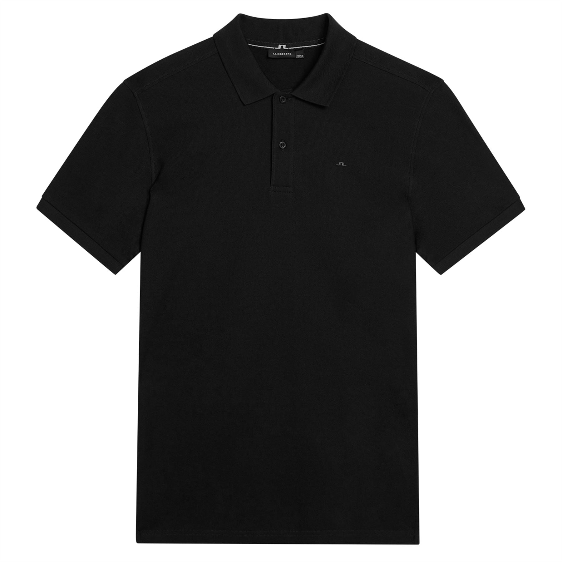 Troy Slim Fit Pique Polo Black