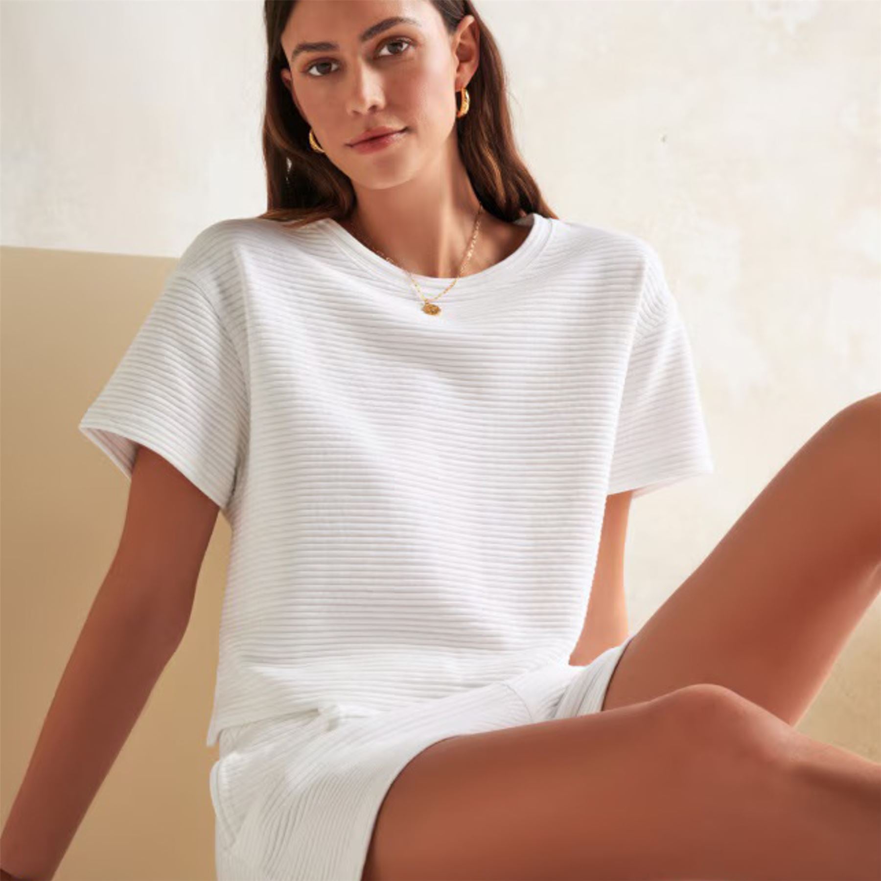 Womens Charter Cruise Tee White