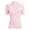 Womens Exploded Camo Tech Jersey Shorts Sleeve Quarter Zip Blush