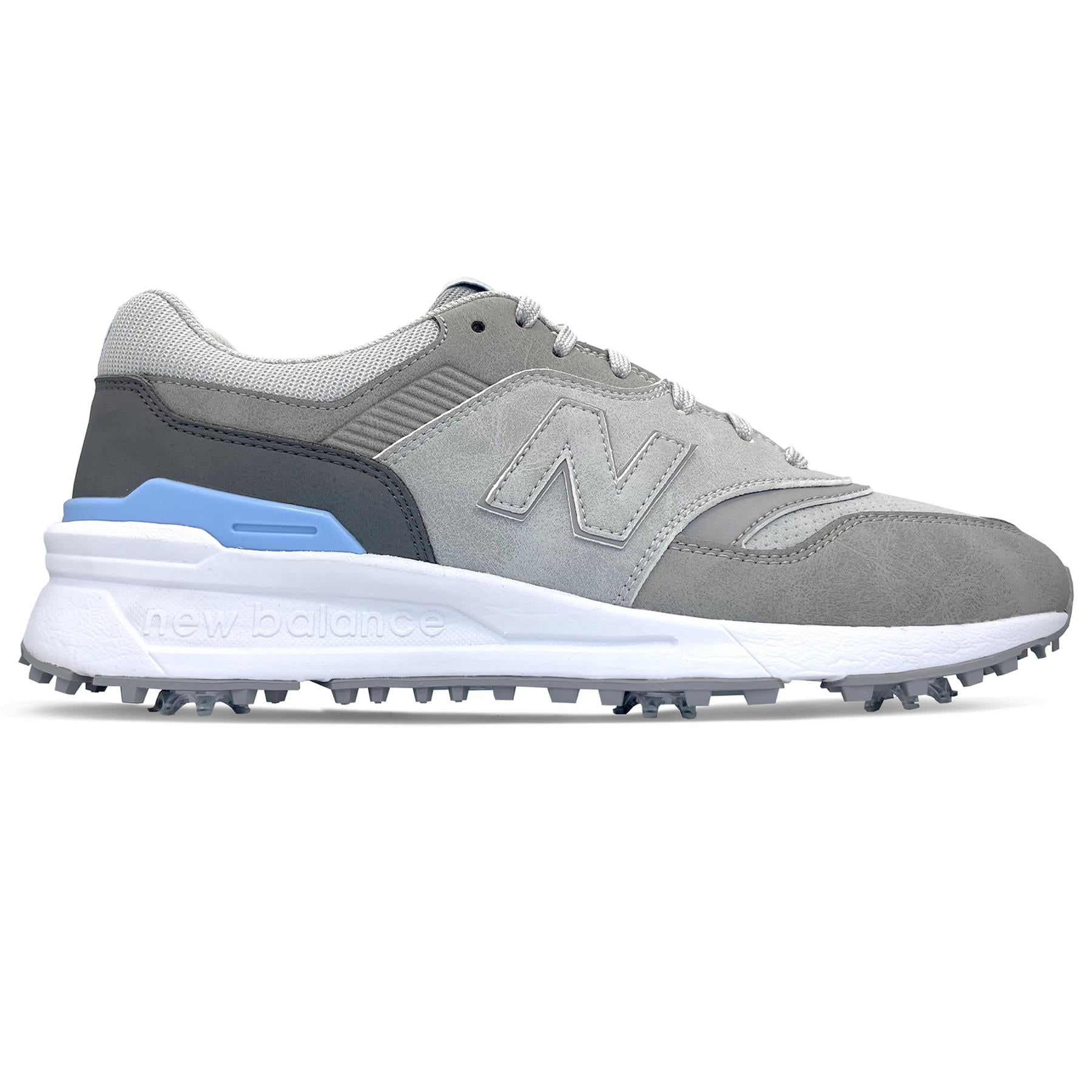 997 Waterproof Spiked Golf Shoes Gray/Blue