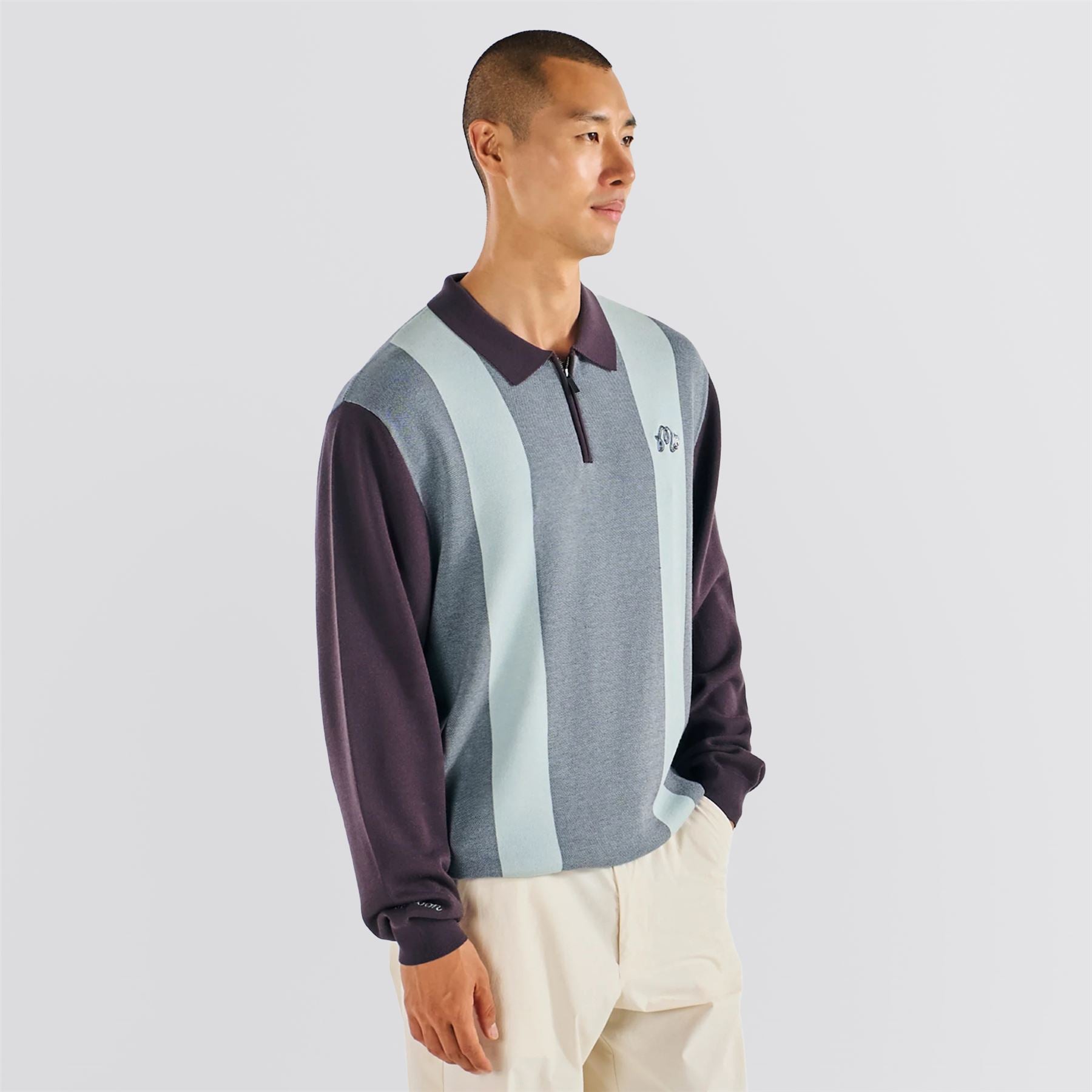 Dove Polo Sweater Light Blue