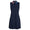 Womens Conrast Collar Pique Sleeveless Polo Dress Twilight
