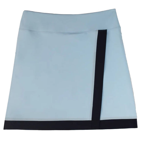 Womens Contrast Sport Skirt Ice Blue/Navy
