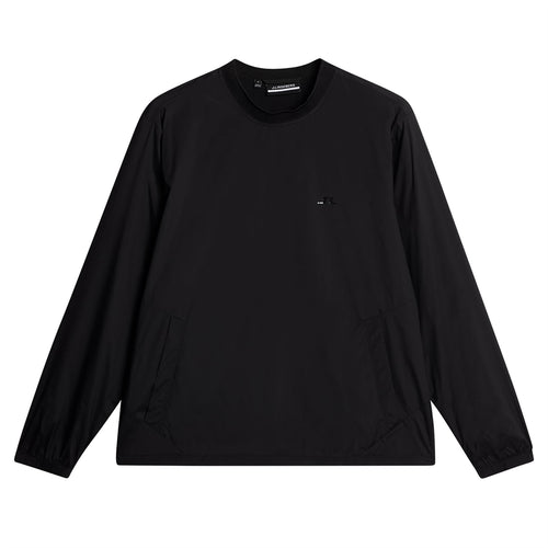 JL Stretch Wind Pro Crew Neck Windbreaker Black