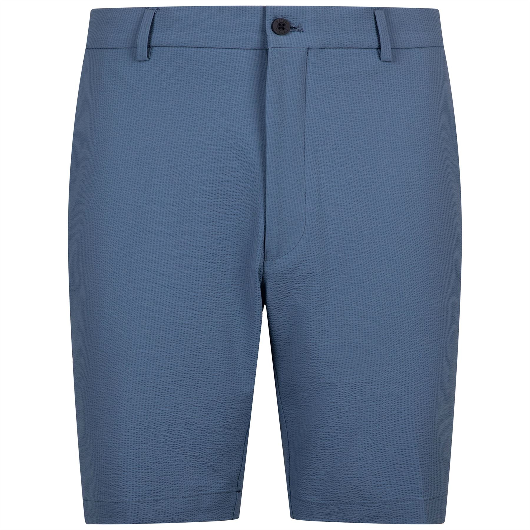 Matlock Seersucker Performance Shorts Ocean Blue