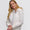 Womens Zoe Full Zip Hoodie White