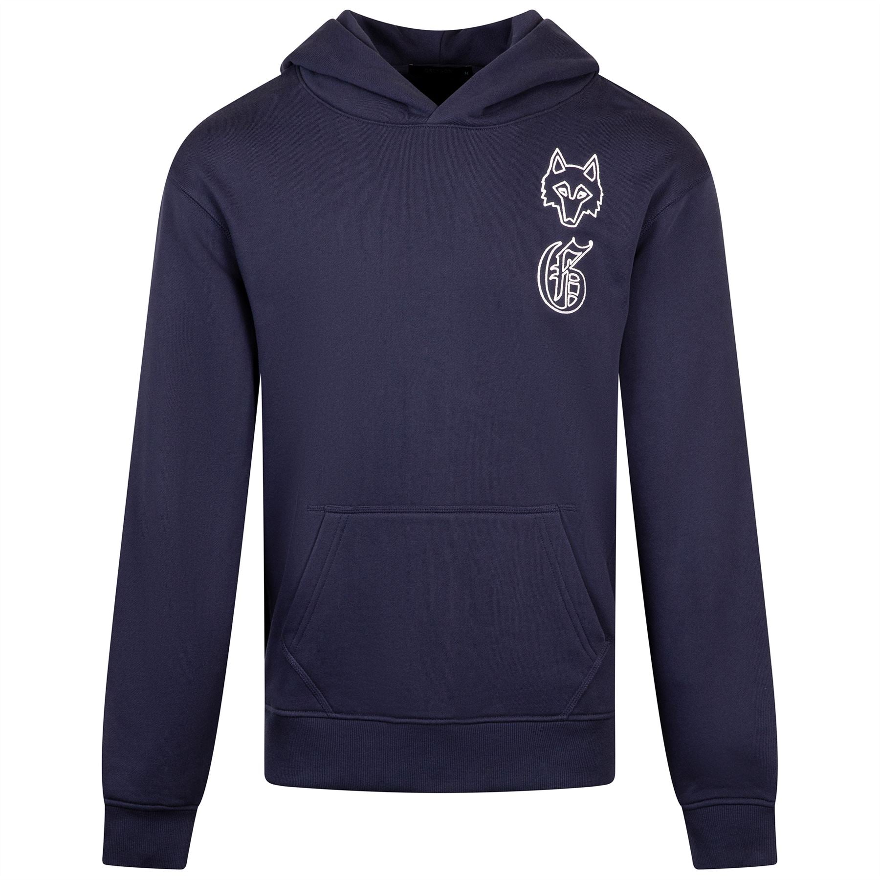 Threaded Arrow Aspen Hoodie Maltese Blue