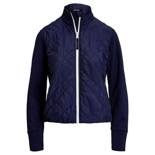 Womens RLX Full Zip Cropped Tech Terry Jacket Refined Navy