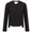 Womens Tulip Crewneck Knit Black