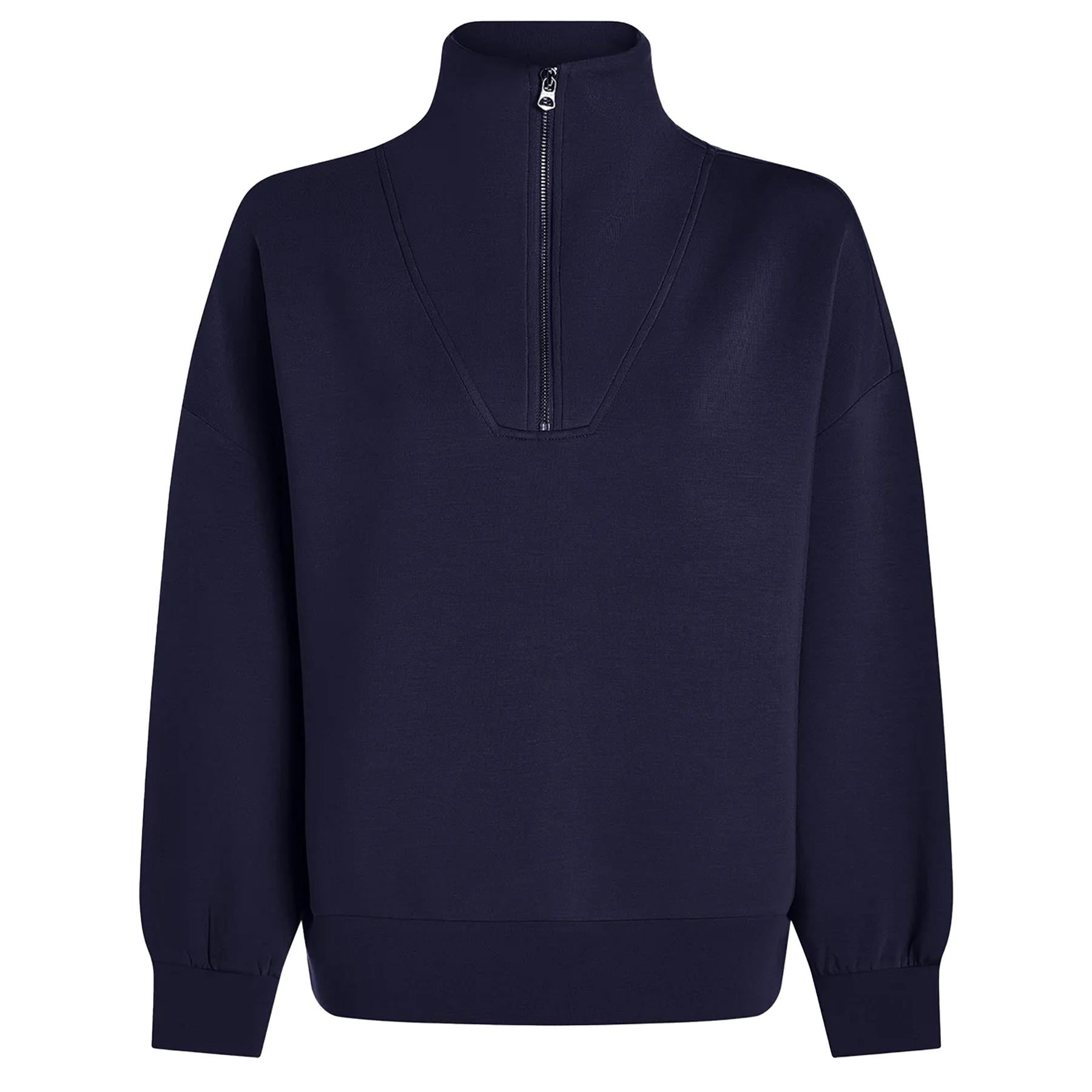 Womens Hawley Half Zip Sweat Blue Nights