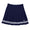 Womens Ribbon Pleated Skirt Navy/White