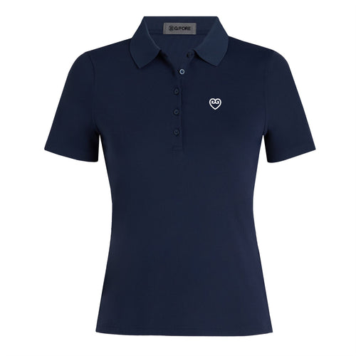 Womens Ribbed Tech Nylon Polo Twilight