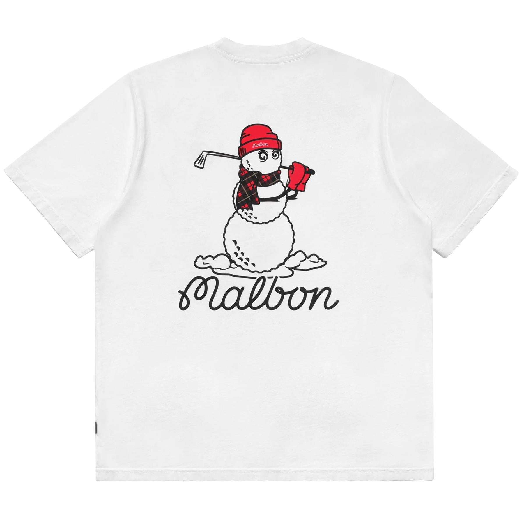 Snowman Buckets Tee White