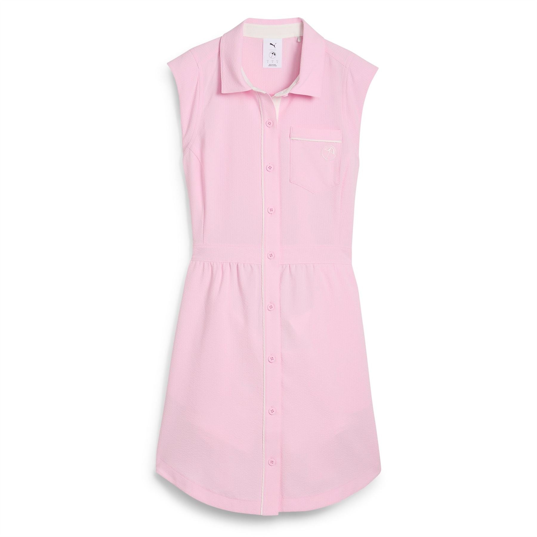 Womens x AP Seersucker Dress Pale Pink