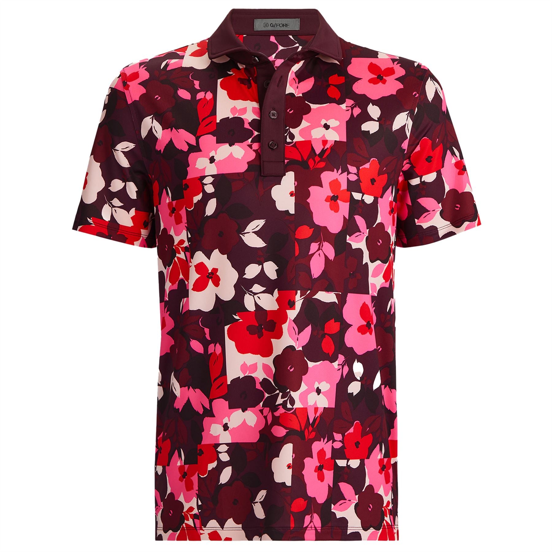 Patchwork Floral Tech Jersey Polo Port