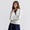 RLX Womens Active Cable Knit Full Zip Sweatshirt Ceramic White