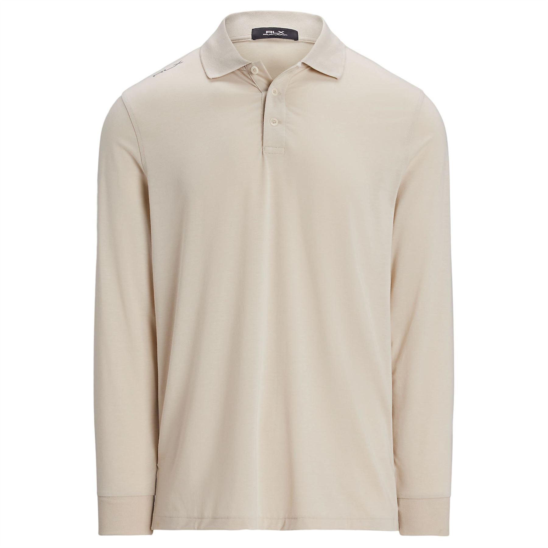 RLX Lounge Jersey LS Polo Basic Sand