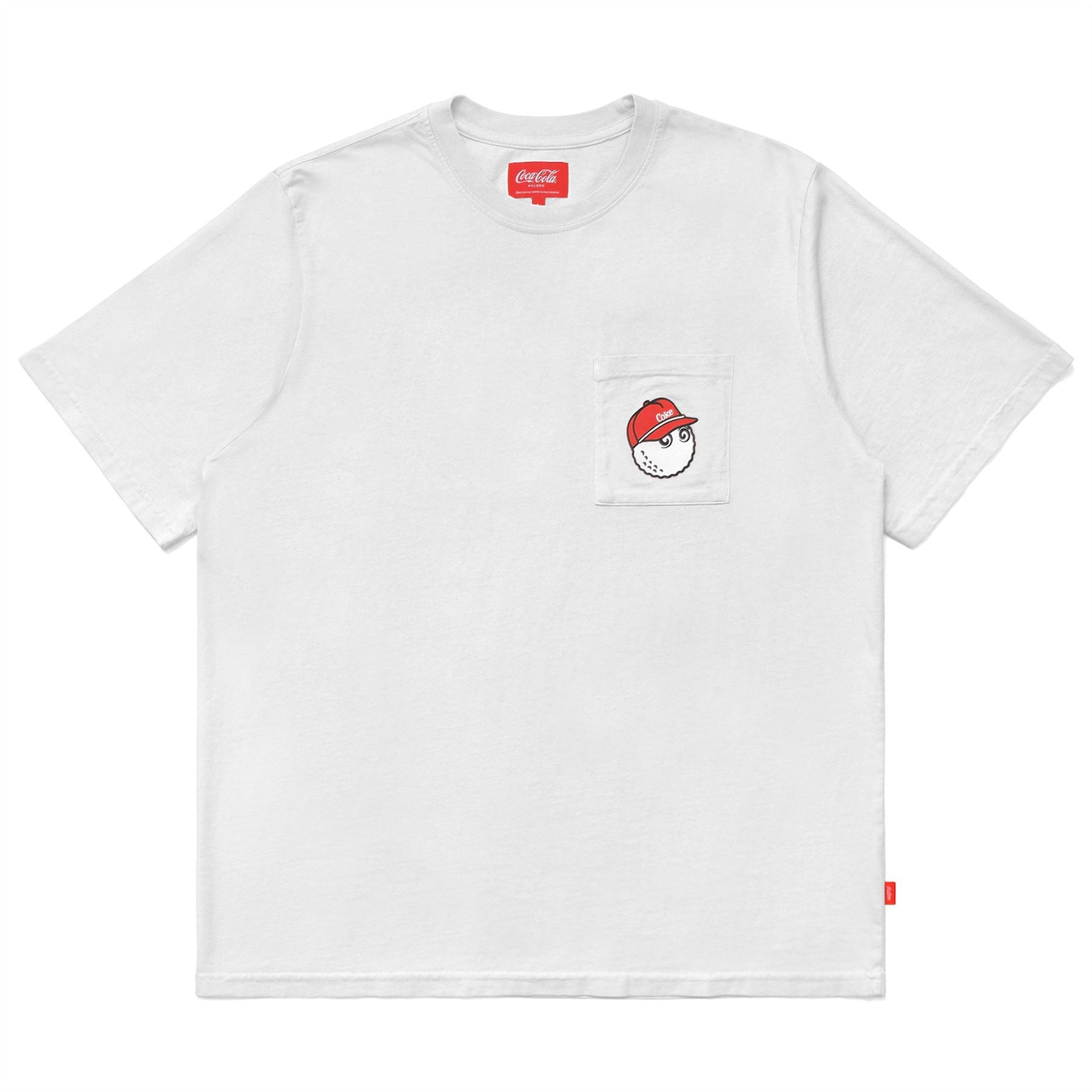 x Coca Cola Spencerian Block Tee White