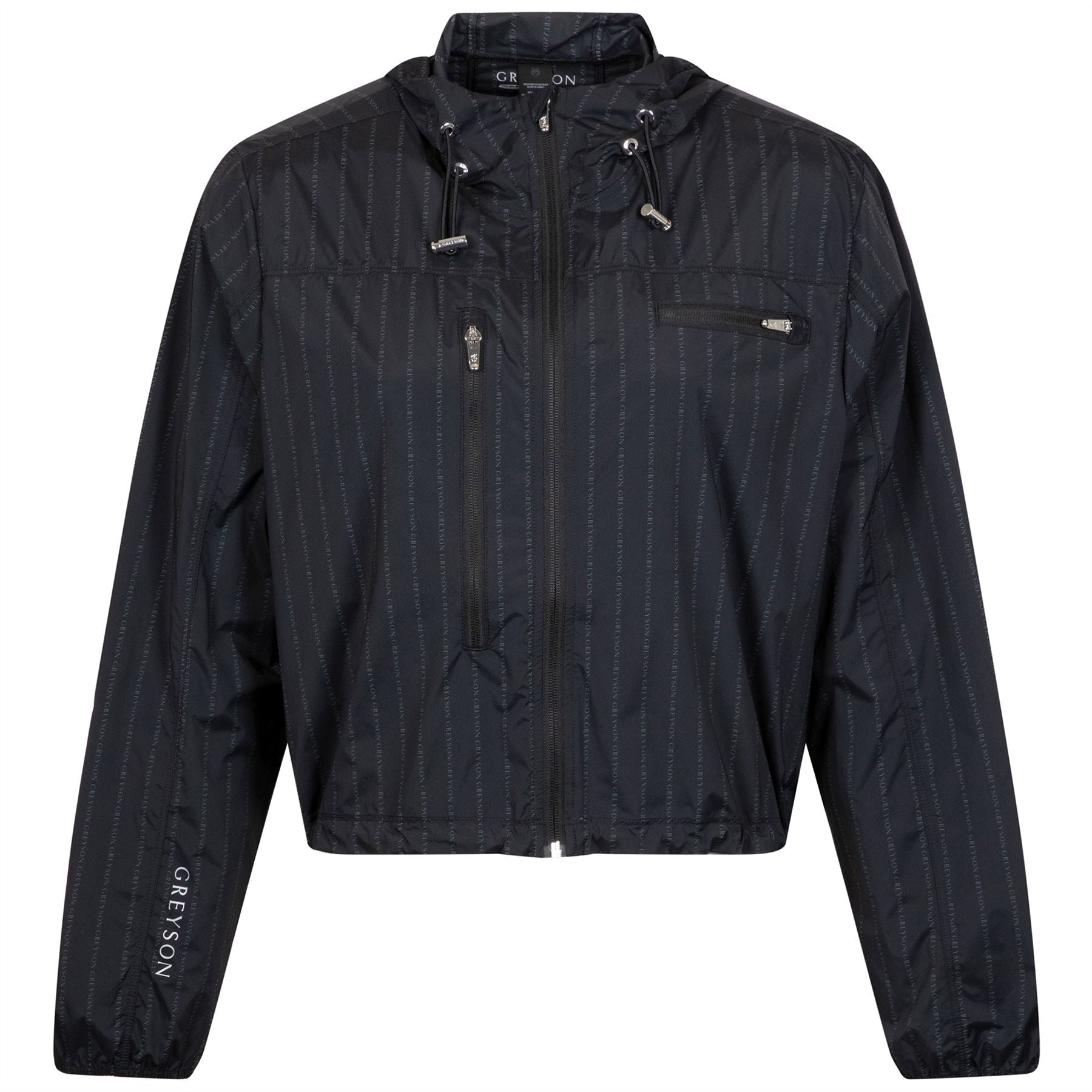 Womens Pinstripe Hooded Jacket Shepherd