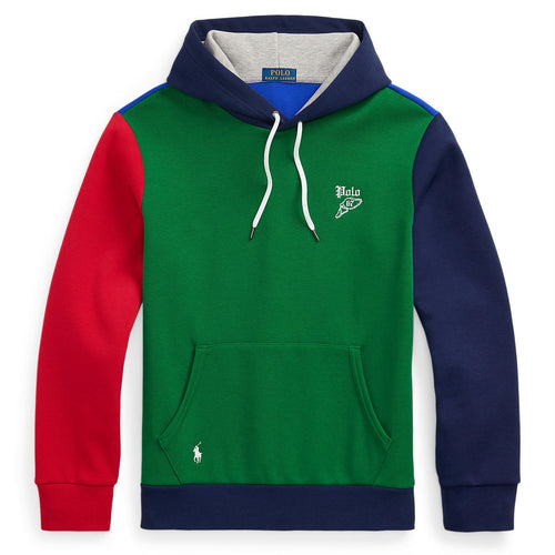 Polo Golf Mesh Double Knit Hoodie Tennis Green Multi