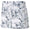 Womens Vented Artwork Short Bright White-Navy Blazer