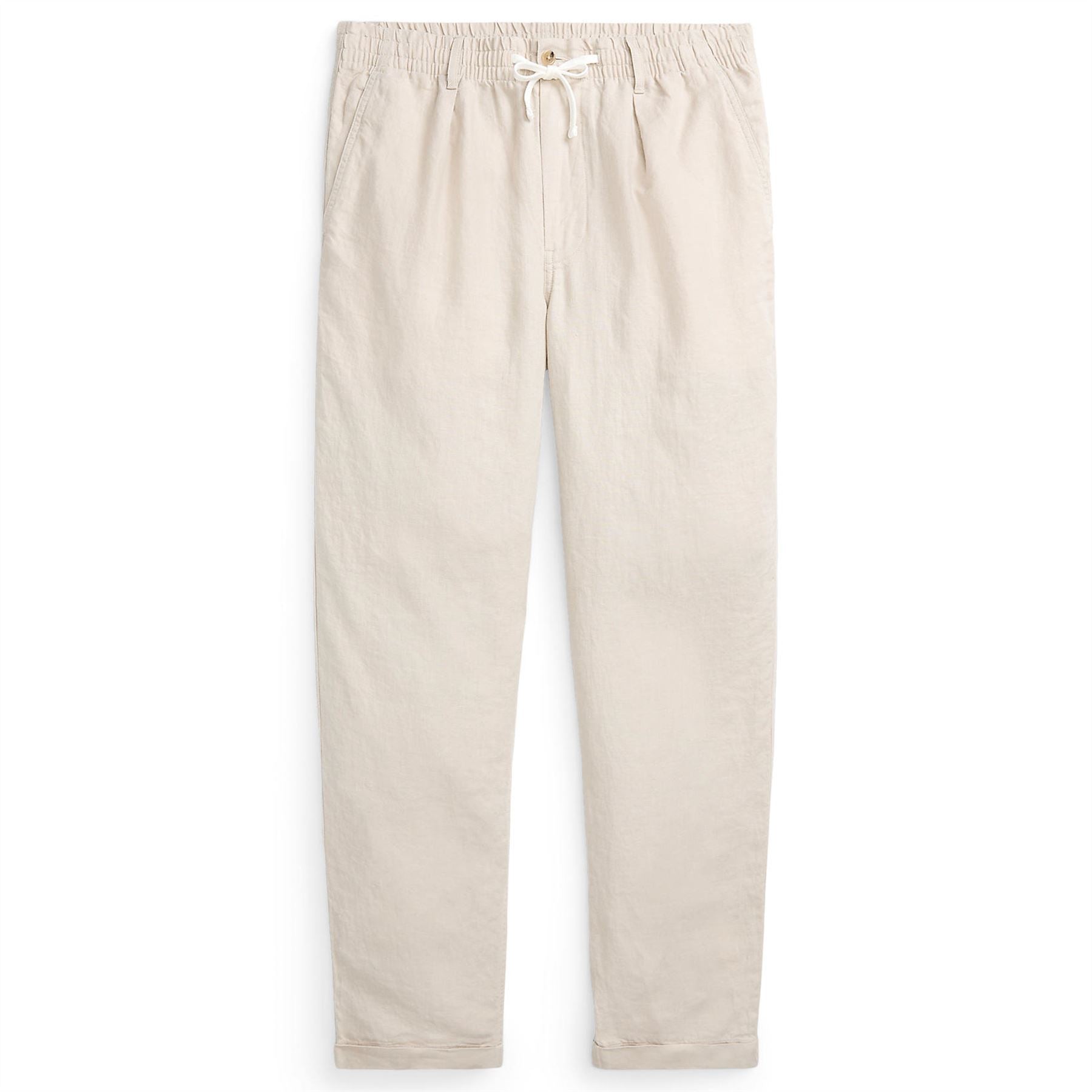 Polo Prepster Slim Tapered Linen Pants Grey