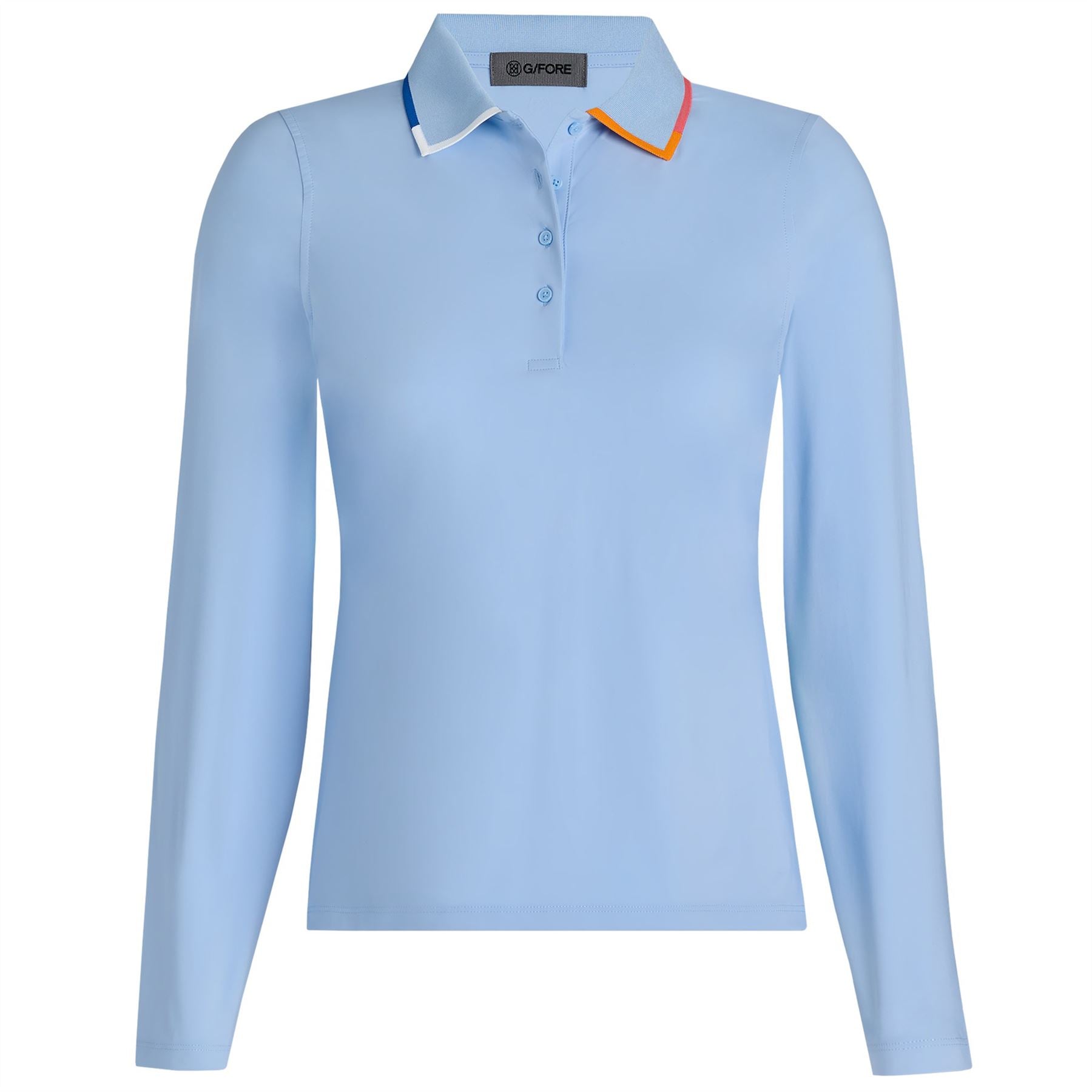 Womens Silky Tech Nylon LS Polo Baja