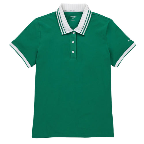 Womens Team Polo Sport Green/White