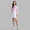 Womens Ditsy Floral Tech Jersey LS Polo Snow