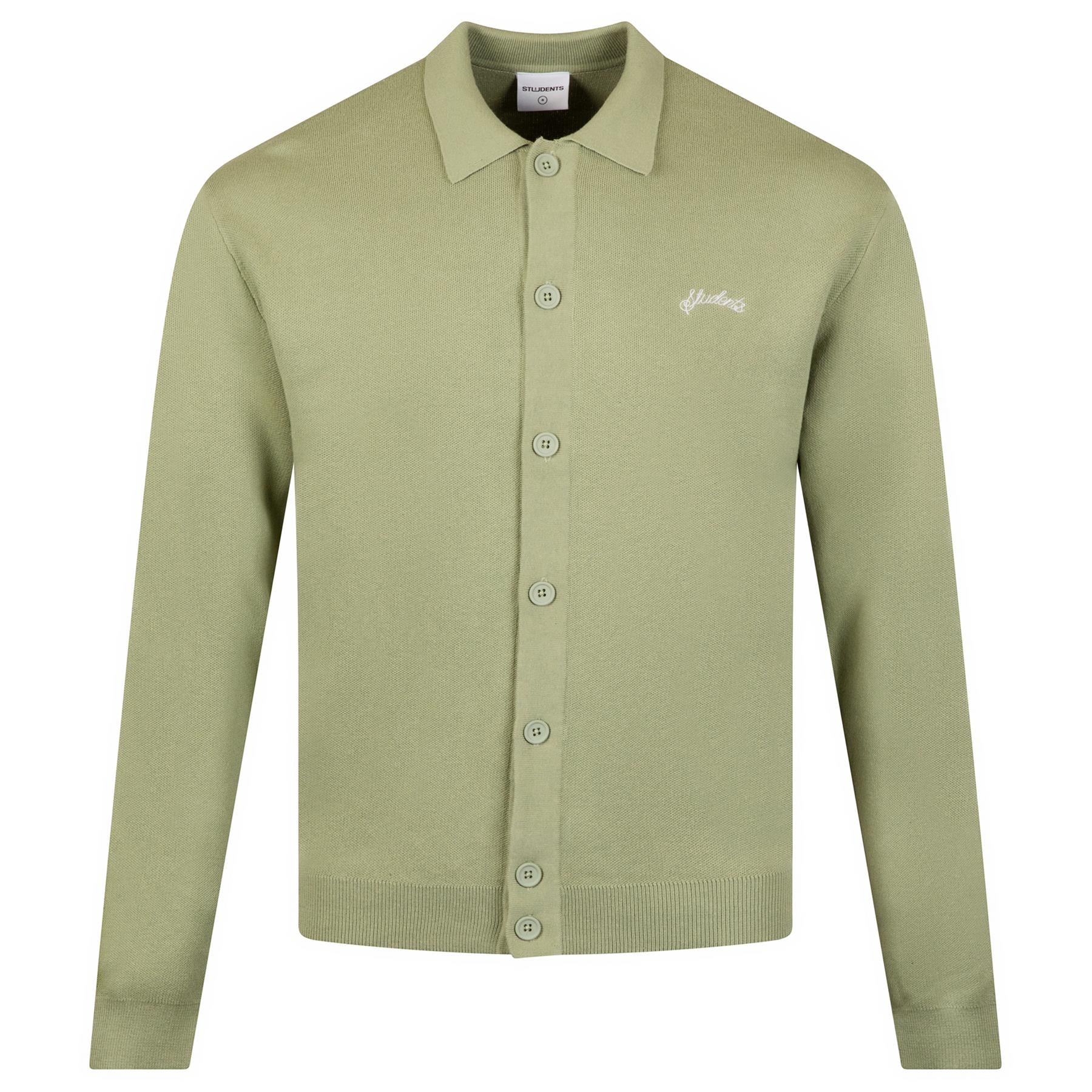 Jude Knitted Cardigan Kelp