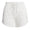 Womens Quilted Cotton Drawstring Short Paper White