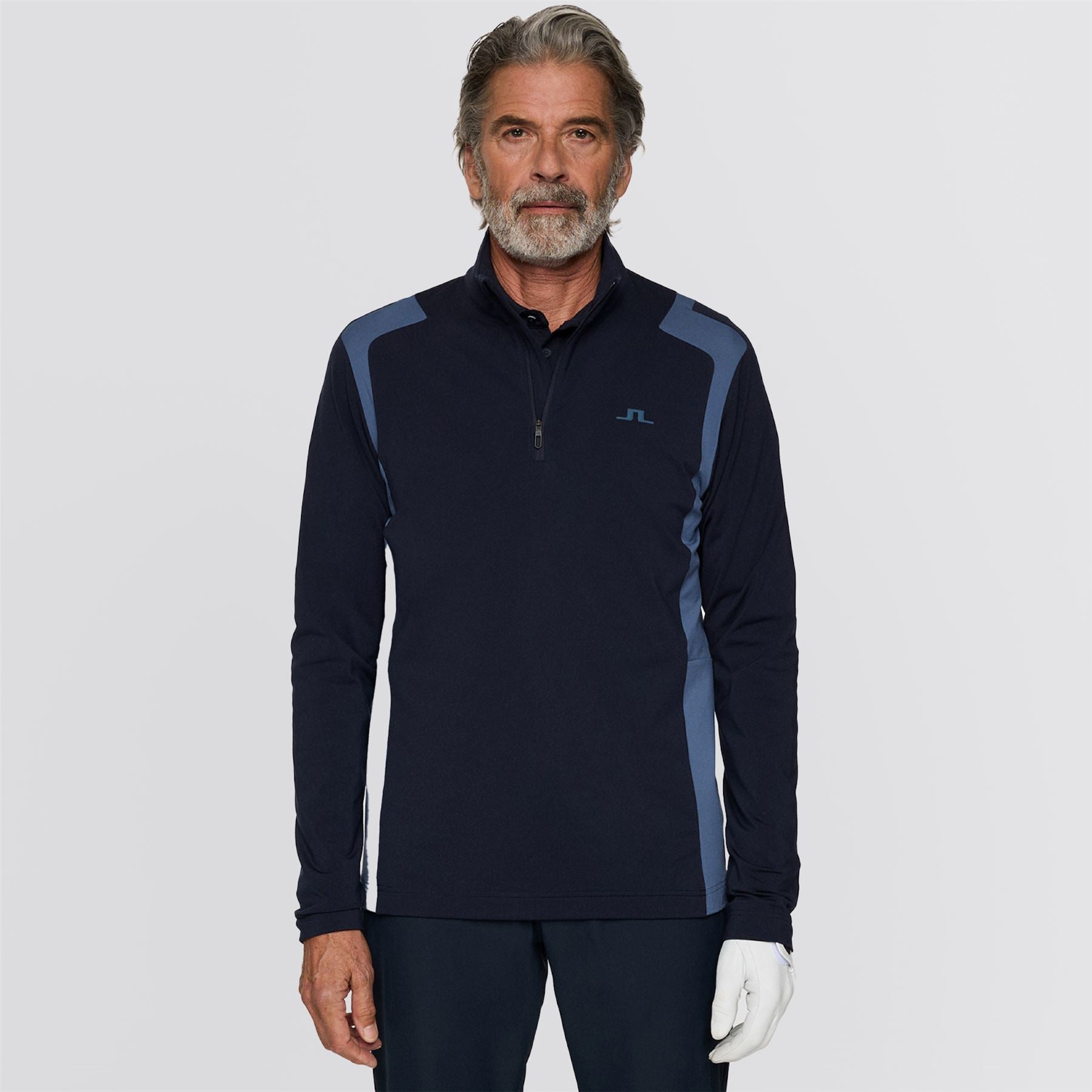 Lukas Quarter Zip Mid Layer Vintage Indigo
