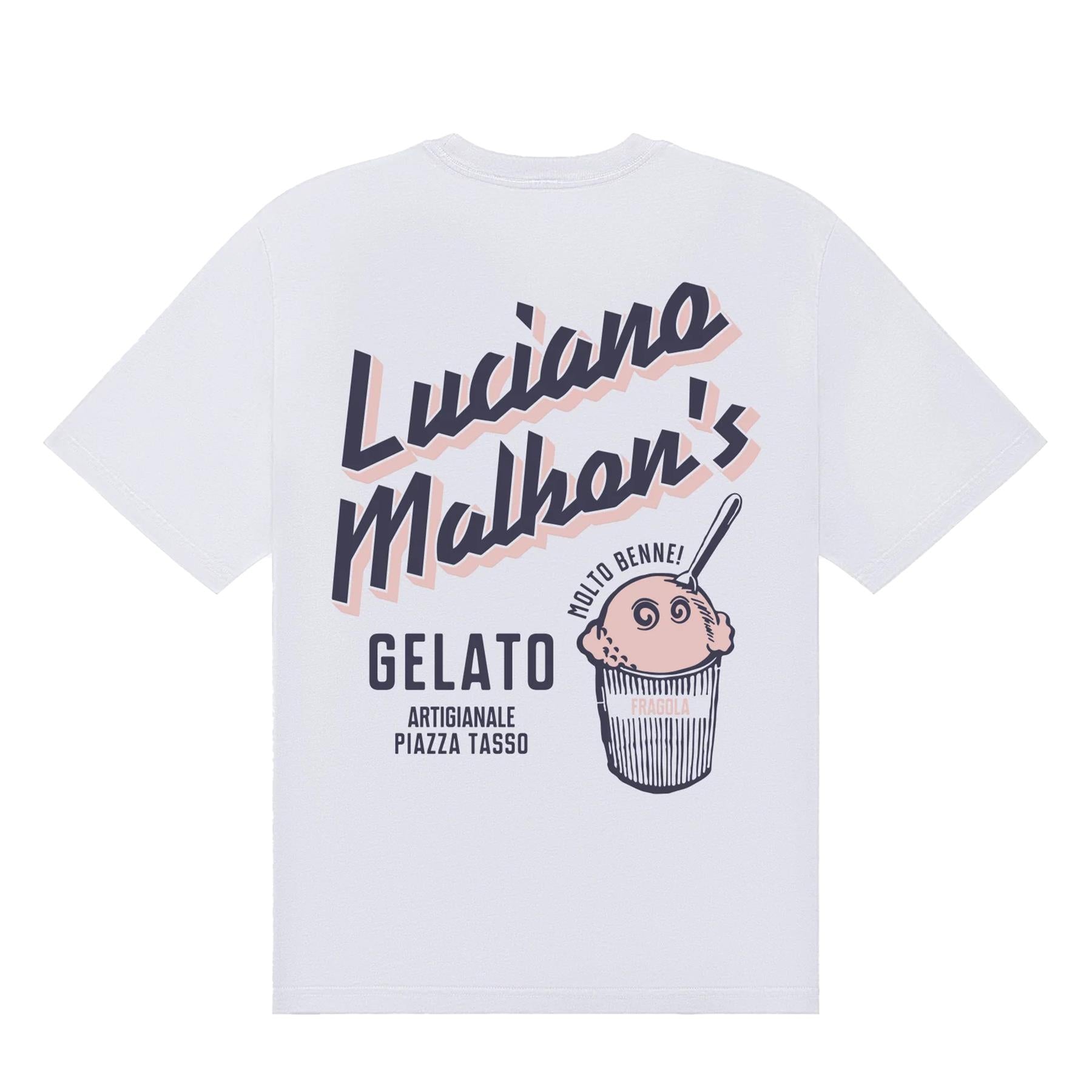 Gelato Stand Pocket Tee White
