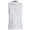 Womens Embroidered Icon Tech Pique Sleeveless Polo Snow