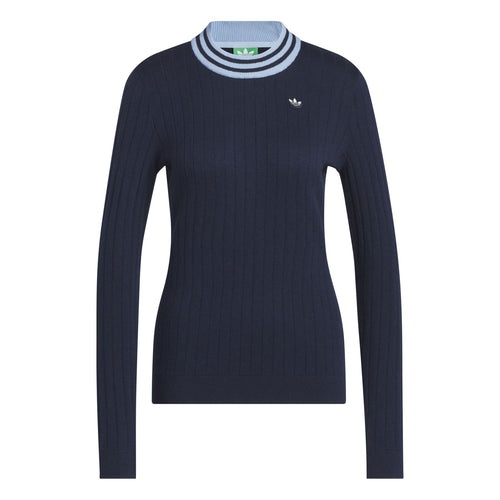 Womens Cashmere Knit Sweater Night Indigo