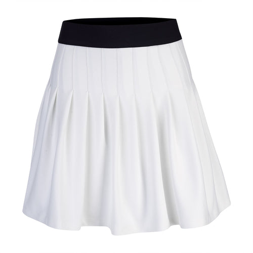Womens The 5 Star Loosely Pleated Skort White