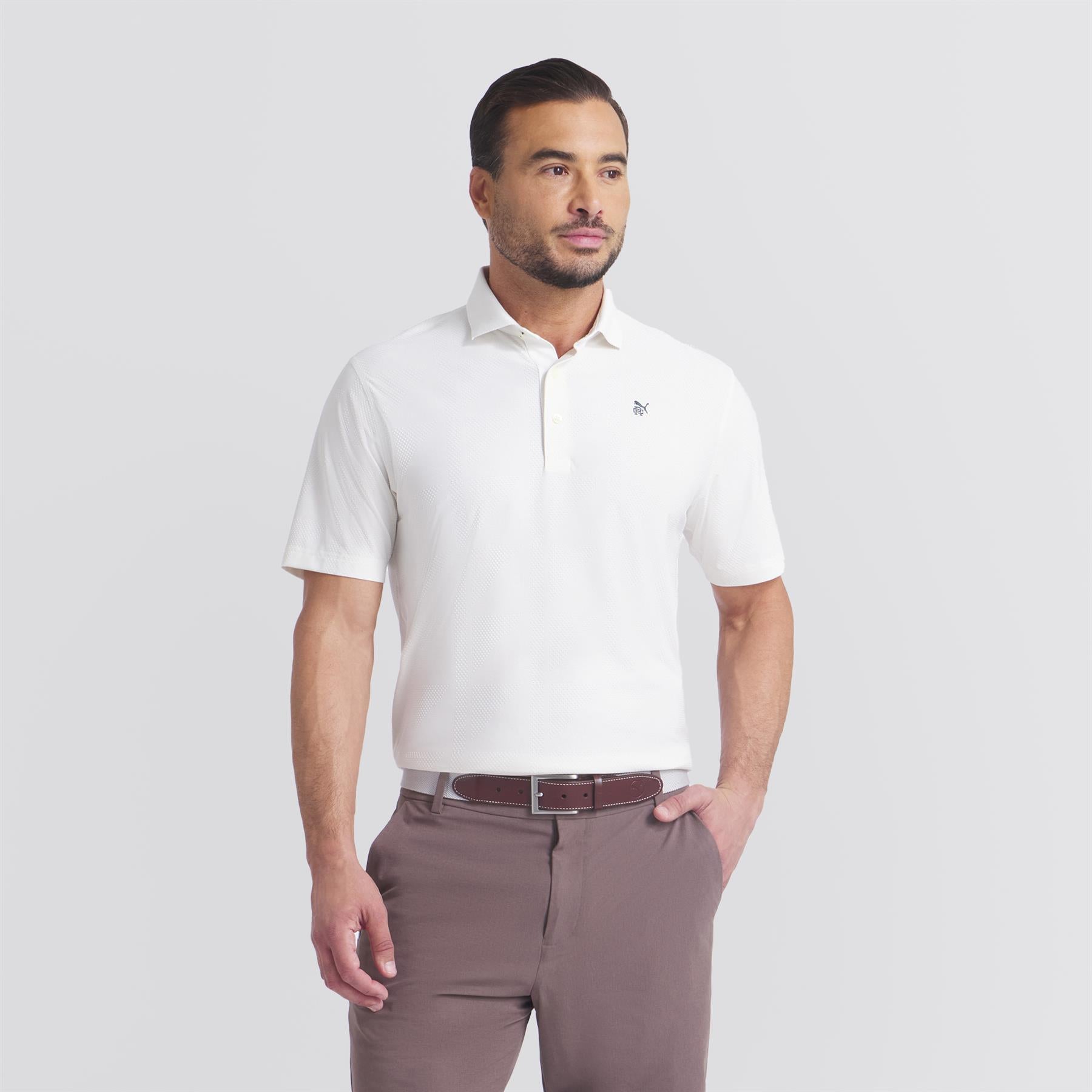 x RC MATTR Jacquard Polo Warm White
