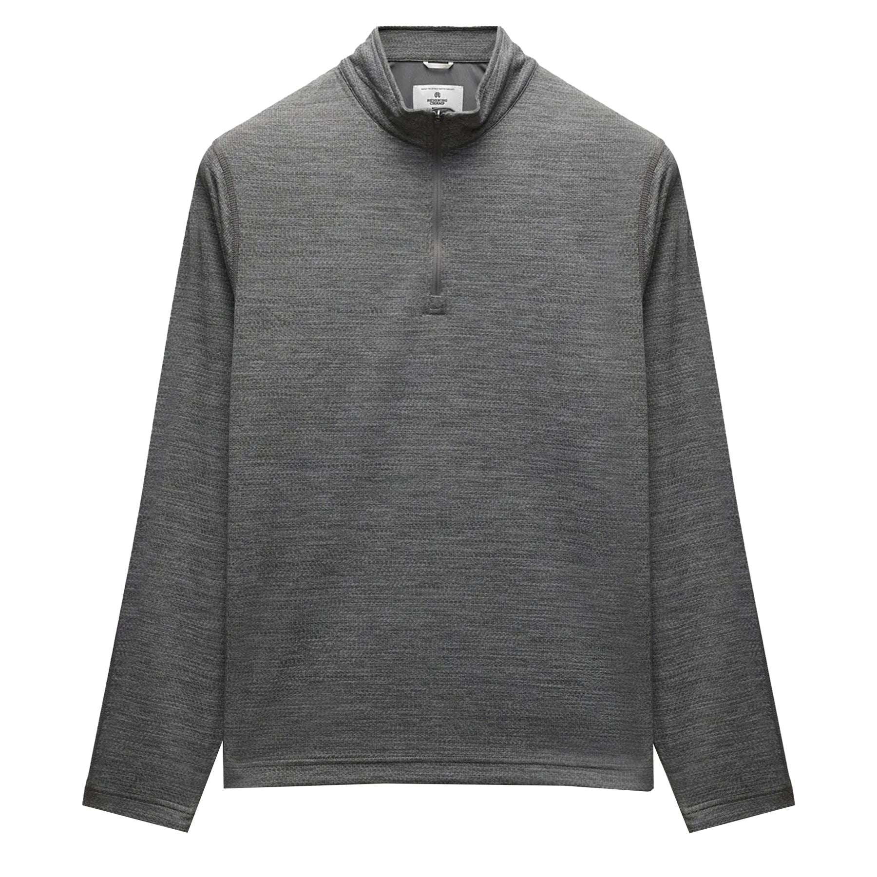 Solotex Mesh Tiebreak Quarter Zip Carbon