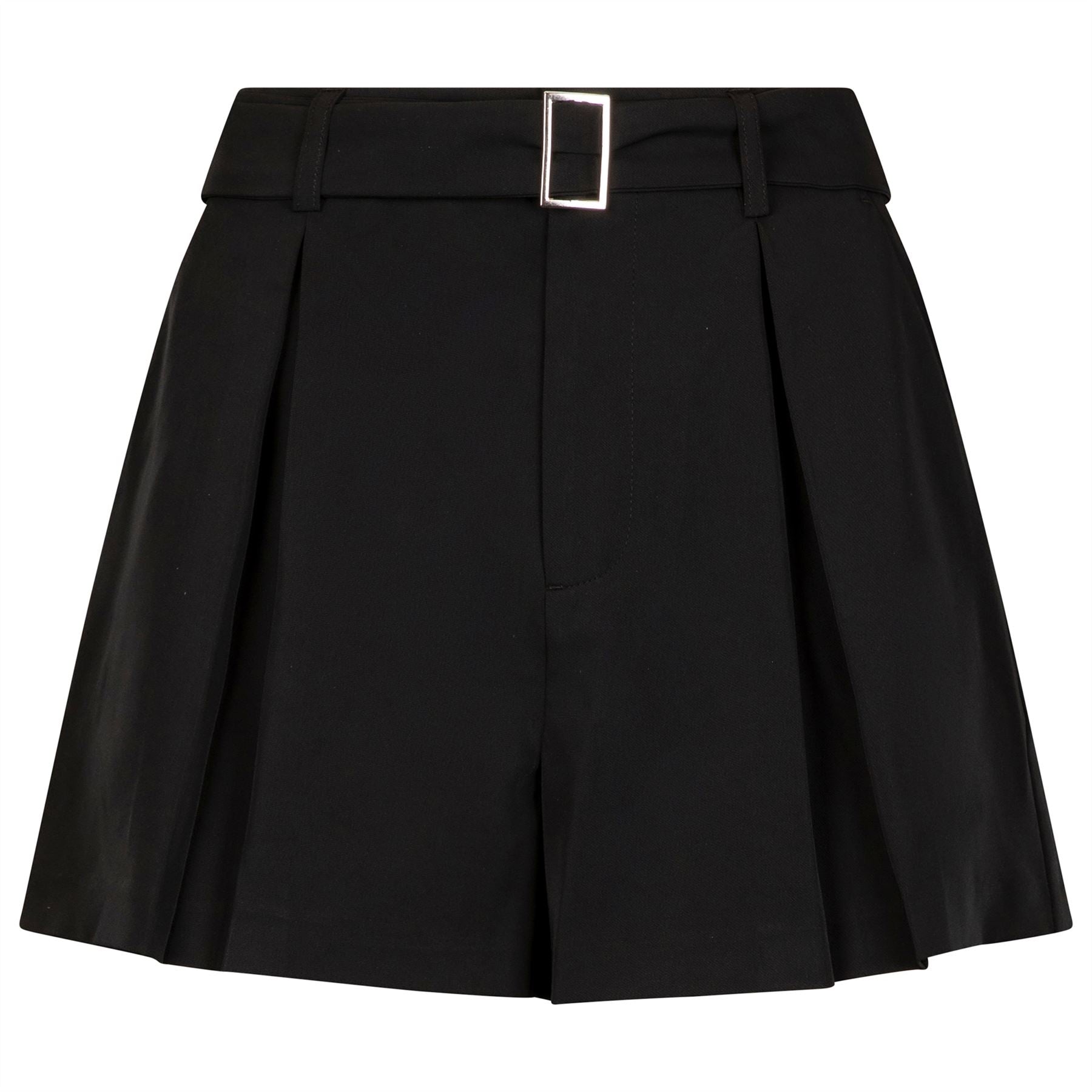 Womens Amara Pleated Shorts Black