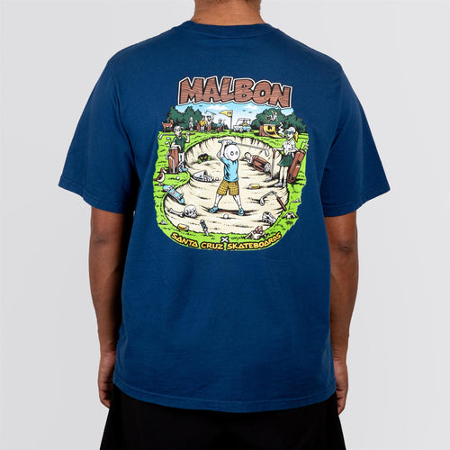 x Santa Cruz Bermuda Bunker Tee Navy