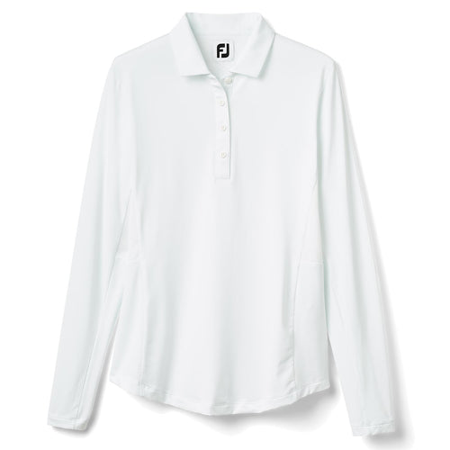 Womens Jersey Mesh LS Sun Protection Shirt White