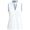 Womens Tailored Fit Pique Sleeveless Shirt Ceramic White/Refined Navy