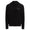 Washable Cashmere Hoodie Polo Black